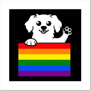 Love is Love Puppy - White v2 Posters and Art